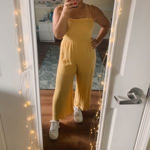 yellow jumpsuit